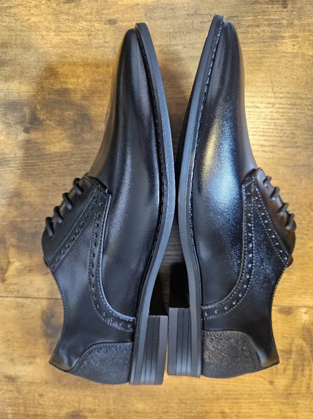 Stacy Adams Boys Size 5.5M Plain Toe Lace-up Oxford Black Dress Shoes NEW In Box
